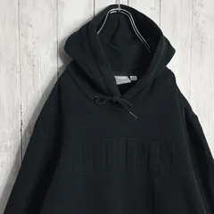 【海外モデル】プーマ PUMA 3D立体ロゴ ブラック パーカー #US