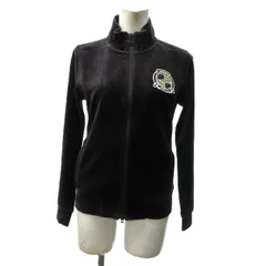 ラコステ LACOSTE ベロア トラックジャケット ジャージ 長袖 ロゴ刺繍 茶 ブラウン 40 約L