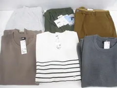  未使用 ユニクロ他 ニット/セーター ストレッチパンツ 裏起毛スウェットパンツ等6点 4L 大きいサイズ メンズ