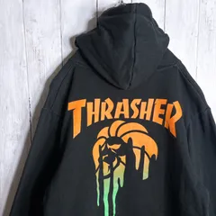 【国内正規品/入手困難】スラッシャー THRASHER ブラック パーカー #50