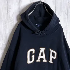 【入手困難】00s 古着 GAP ネイビー ダークネイビー パーカー スウェットフーディー #969
