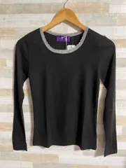 40サイズ Lサイズレディース　長袖　セーター 丸襟　黒　BLACK 新品　毛混