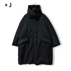 UNIQLO ユニクロ +J プラスジェイ ハイブリッド ロングダウンコート 希少サイズ 漆黒 ブラック 黒色 メンズ XXL 混合素材 冬の主役 都会派防寒着 モード 普段使い 外出着 大きいサイズ ユニクロ ＋J ダウン ジャケット コート