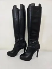 DIANA ダイアナ ロングブーツ ブラック 23cm ハイヒール 美脚 シンプル