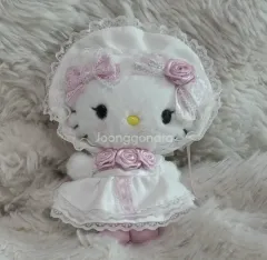 サンリオ ハローキティ 白 フリル マスコット