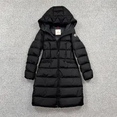S級/0サイズ MONCLER モンクレール ノーブランド セット レディース ダウンジャケット ロング丈 ブラック