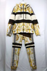 FENDACE フェンダーチェ FENDI フェンディ VERSACE ヴェルサーチ コラボ スウェット ジャージ セットアップ マルチカラー トップ Mサイズ パンツ XSサイズ FAF583 AKG0 FAB557 AKG0のサムネイル