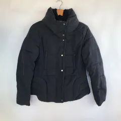 ZARA BASIC ブラックリブパファージャケット レディース L ブラック 3102202601080032