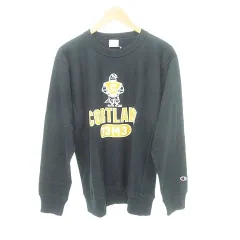 チャンピオン CHAMPION タグ付き CORTLAND トレーナー スウェット コットン Lサイズ 紺 ネイビー