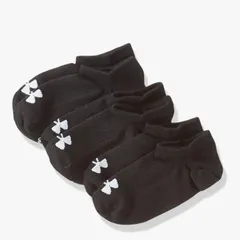 アンダーアーマー メンズソックス 黒 M 3足