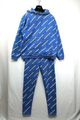 バレンシアガ サイズ:XS  600583 TIV71 ロゴ総柄パーカー 中古 BS99 BALENCIAGA バレンシアガ ロゴ 総柄 スウェット パーカー スウェット