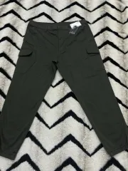 XL ユニクロ カーゴ ジョガー パンツ/カーキ オリーブ