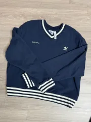 adidas Sporty&Rich ネイビー スウェット