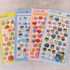 たまごっち 3Dステッカー 1枚 ドロップシール まめっち みみっち くちぱっち めめっち 海外製 【DR-TM1】