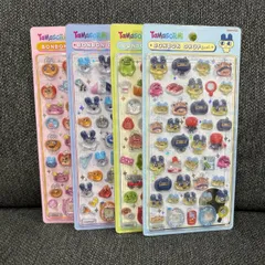 【正規品】たまごっち ボンボンドロップシール まとめ売り｜ Tamagotchi まめっち・くちぱっち・みみっち・めめっち 他｜ ぷっくり立体シール 平成レトロ デコ用 正規品