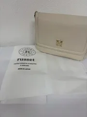 russet ラシット レザー ショルダーバッグ アイボリー 日本製 牛革 新品 タグ付き