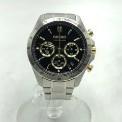 【中古】SEIKO　スピリット・クロノグラフ　8T63-00D0　シルバー･ゴールド　※コマ有・箱付 セイコー 腕時計[17][240017746634]