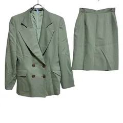 Z1543ROPE　ロペ　スカートスーツ　セットアップ　グリーン　レディース　サイズ　9AT , 63-90