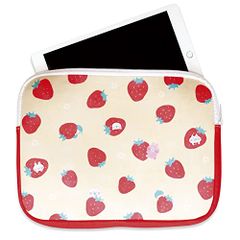Kanahei's Pisuke & Usagi Small Animal PC Case, Laptop Bag, Tablet Case, Sleeve, Multi-Case, 12-inch (Strawberry (Orange)) ☆彡 10d269fe