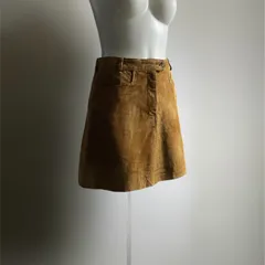 USA製 80s Neiman Marcus ミニスカート レザースカート スエード ニーマンマーカス US旧高級百貨店 高級本革 80s後半~90s前半