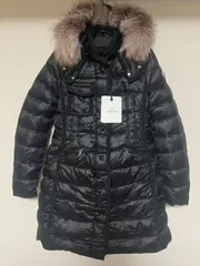 ☆未使用タグ付き☆ MONCLER Hermifur ダウンジャケット フォックスファー　サイズTG0～TG4 　ブラック色