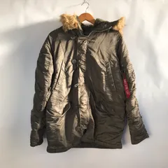 ALPHA INDUSTRIES N-3Bフライトジャケット メンズ L カーキ 3102202601080060