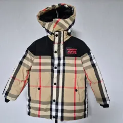 バーバリー 6Y 6歳 116号 キッズ フード ダウン アウター C-アウター-359