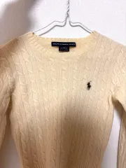 ラルフローレン ラムウール ケーブル ニット M