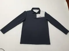 ボルビック メンズ 長袖 カラ Tシャツ ネイビー 100