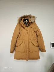 THE NORTH FACE ザノースフェイス レディース ダウンジャケット ロング丈 ブラウン ファー フード