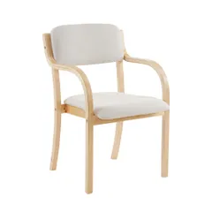 全新品 【目玉】ベージュ PU ダイニングチェア 木製 椅子 介護チェア イス 5色選択可能 リビングのサムネイル