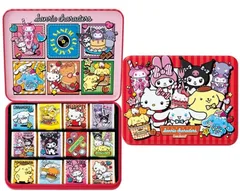 バレンタイン 2026 サンリオキャラクターズ × ゴンチャロフ コレクター缶 チョコ 12個入 マイメロ クロミ キャラクターチョコ 手提げ袋つき