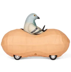 Accoutrements Archie Mcphee Pigeon in a Peanut Pull Back Toy Car (13038) 