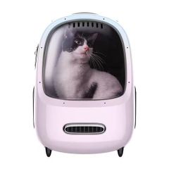PETKIT キャリーバッグ ピンク リュック 猫用 ペット用 - メルカリ