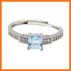 Pt900 ダイヤモンド0.06ct 水色石 リング プラチナ 指輪 - メルカリ