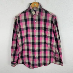 TEAM KUHN チームクーン チェックシャツ 総柄 ピンク メンズ 古着 ストリート アメカジ　Y2K