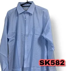 D’URBAN（ダーバン）ワイシャツ ブルー色 ４３~８６サイズ メンズトップス　管理SK582