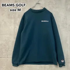 BEAMS GOLF ビームスゴルフ ディズニー 100周年 限定 ミッキーマウス クラブ スウェット トレーナー 裏起毛 モックネック グリーン ターコイズブルー メンズ M ゴルフウェア モックシャツ DISNEY100 コラボ 23FW ★ ◇■