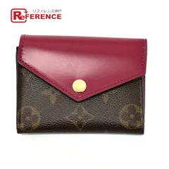 LOUIS VUITTON ルイヴィトン 3つ折り財布 ポルトフォイユ ゾエ M62932 モノグラムキャンバス ブラウン×フューシャ ブラウン