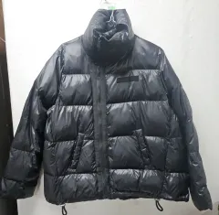 デニムOFアシンメトリージップアップダウンジャケット L