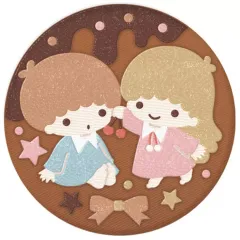 【中古】食玩 雑貨 4.リトルツインスターズ 「サンリオキャラクターズ 刺繍缶バッジビスケット3」