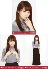 【中古】生写真(乃木坂46) ◇秋元真夏/「2017.November-II」WebShop 限定 ランダム生写真 3種コンプリートセット