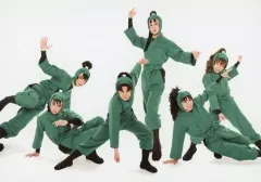 【中古】生写真(男性) 集合(6人)/横型・全身・衣装緑・湯本両手広げ・反橋目線左・キャラクターショット/「ミュージカル『忍たま乱太郎』第10弾 ～これぞ忍者の大運動会だ!～」ブロマイド2セット購入特典