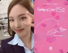 【中古】コレクションカード(女性) TWICE/ナヨン/裏面印刷サイン入り/CD「The 3rd Full ALBUM Formula of Love：O+T=＜3」封入特典フォトカード