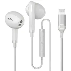 【在庫処分】イヤホン lightning 有線 イヤホン iPhone 純正 iPhone/iPad/ipod/ios/Siri対応対応 「Apple MFi認証品 2023極上の新設計」ライトニングイヤホン 音量調節 通話可能 リモコン/マイク付き ステレオ