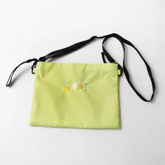 無印 MUJI 撥水サコッシュ 刺繍入り イエロー┃ミニショルダーバッグ クロスボディ 肩掛け【2400014761245】