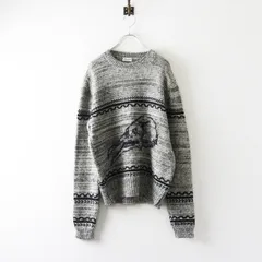 美品 イタリア製 2018年 サンローラン パリ SAINT LAURENT アルパカモヘヤ混 ニットトップス M/グレー セーター【2400014245127】のサムネイル