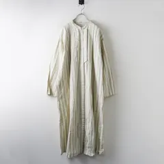 2023年 スタジオクリップ studio CLIP コットンリネン ストライプロングワンピース F‖ベージュ ドレス ロング 【2400014705669】