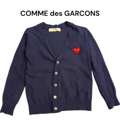PLAY COMME DES GARÇONS　コムデギャルソン ネイビー ハート カーディガン M〜Lサイズ