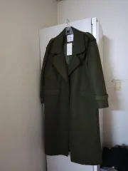 新品)CHUUA チュウア ハンドメイド オーバーサイズ コート カーキ